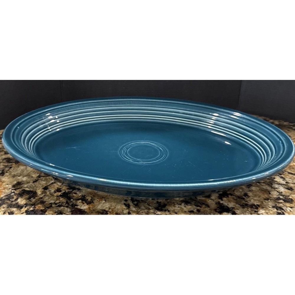 Fiestaware Fiesta Juniper Oval Serving Platter Plate 13.5 Inch HLC USA